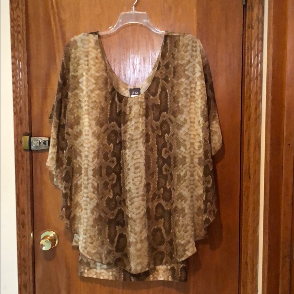 Snake print dress